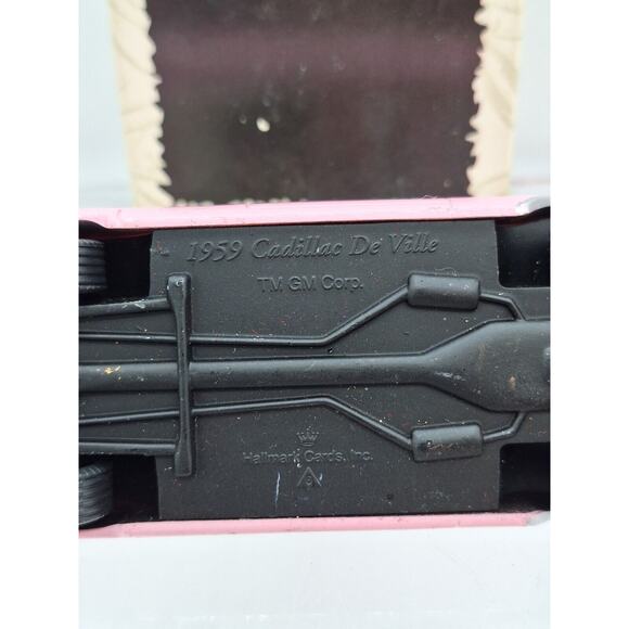 Vintage 1996 Hallmark 1959 Pink Cadillac De Ville Classic Cars Elvis Barbie - Picture 6 of 6